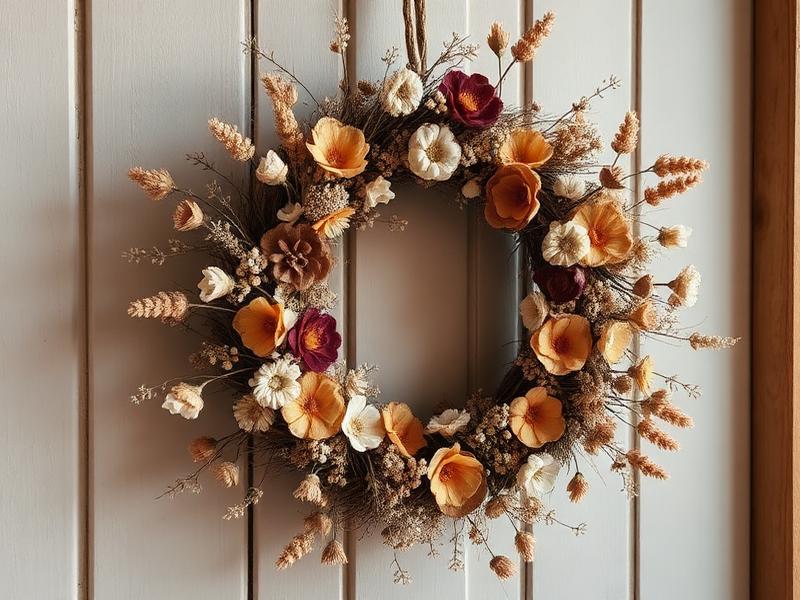 Dried flower wreath gift